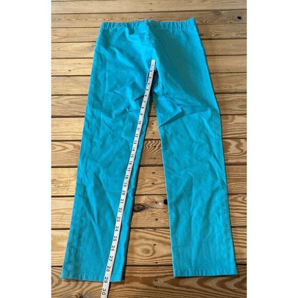 Soft Surroundings Elastic Waist Snap Leg Pants Size Medium Women’s Light Blue - Picture 7 of 9